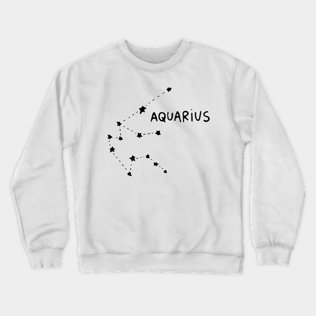 Zodiac Sign - Aquarius Crewneck Sweatshirt by Uwaki